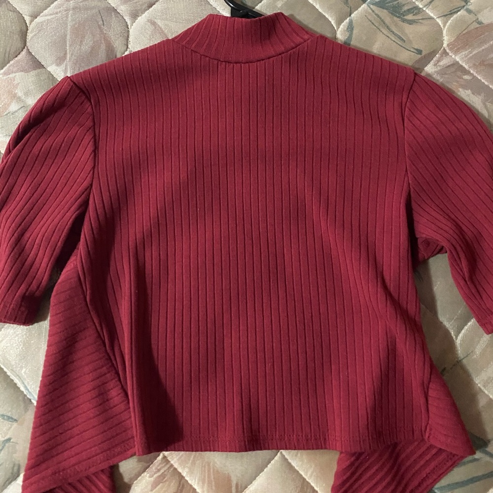 open back with tie shirt !